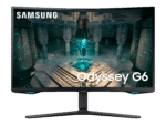 Samsung Odyssey G6 32" buet gaming skærm med QHD, 240Hz og HDR600