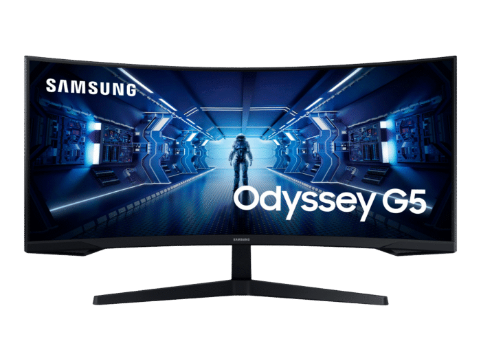 Samsung Odyssey G5 34" UltraWide buet gaming skærm med 165Hz og HDR10