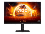 AOC Q27G4X 27" QHD gaming skærm med 180Hz og e-sport design – set forfra med stand