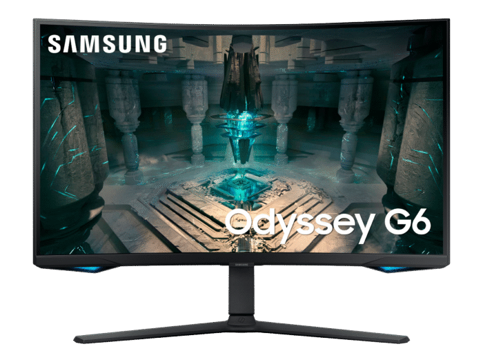 Samsung Odyssey G6 32" buet gaming skærm med QHD, 240Hz og HDR600