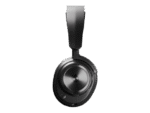 Detaljebillede af sort gaming headset – ørekop set fra siden