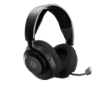 Gaming headset set forfra – SteelSeries Arctis Nova 5 i sort med boom-mikrofon