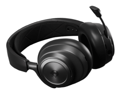 Sort trådløst headset med mikrofon – over-ear model
