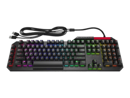 OMEN by HP Sequencer optisk mekanisk gaming tastatur med RGB, blå switches og volumenrulle