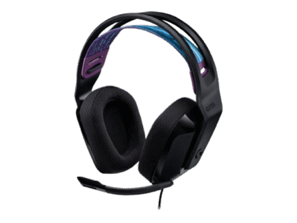 Logitech G G335 gaming headset med mikrofon – sort med farvet hovedbøjle
