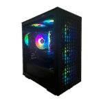 Brugt high-end gamer pc med i9 og RTX 3060 – frontvinkel med RGB-belysning