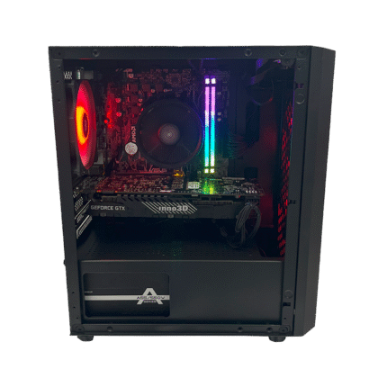 Gamer Deal Starter PC – Ryzen 3 3200G • GTX 1060 • 16GB • 1TB SSD – sideview med RGB