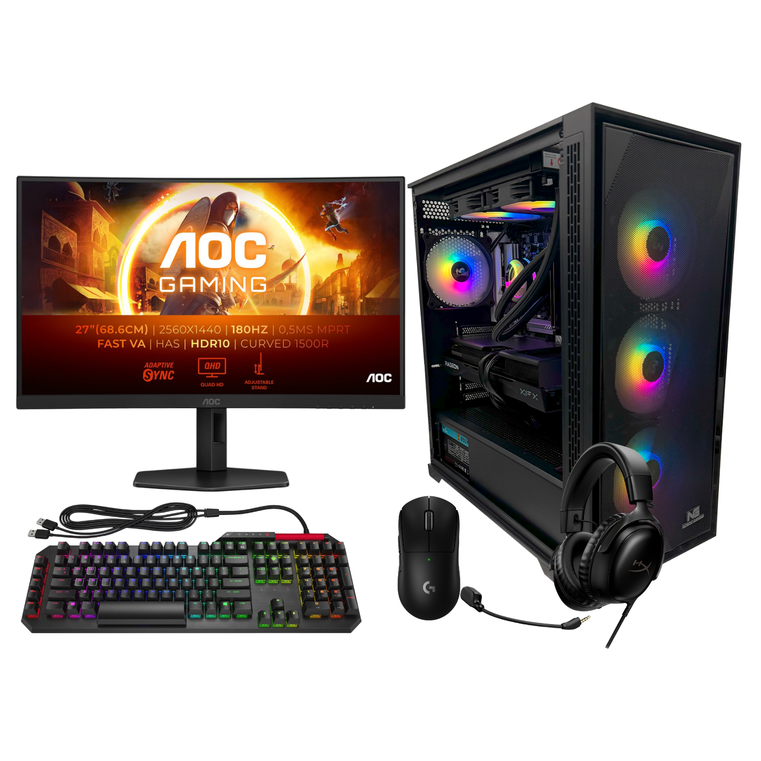 High end Gamer Pakke Ryzen 7 9800X3D & Radeon RX 9070 XT