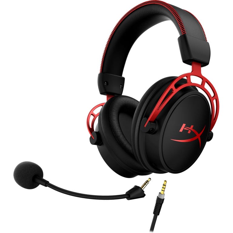 HP HyperX Cloud Alpha – gaming-headset (sort-rød)