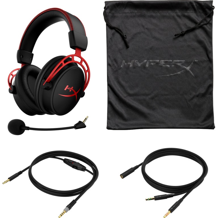 Second image of HP HyperX Cloud Alpha – gaming-headset (sort-rød)